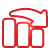 Chart Bar Down red