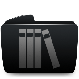 Folder black library