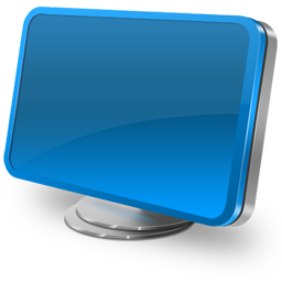 Computer blue