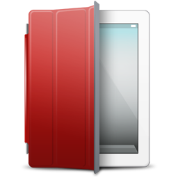 iPad 2 White red cover