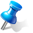 Blue pin