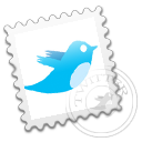 Grey Twitter stamp