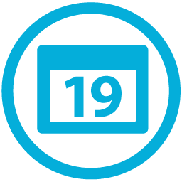 Metro Calendar Blue