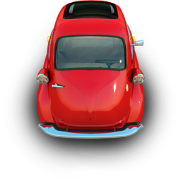 Red little car
