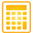 Calculator yellow