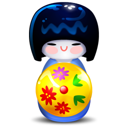 Kokeshi blue