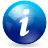 Info blue sphere