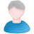 User male white blue grey
