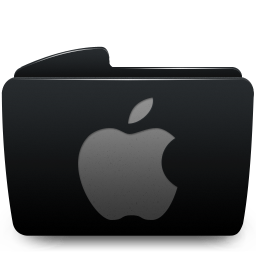 Folder black apple
