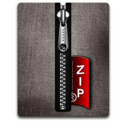 Zip silver black