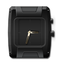 Clock Black and Gold