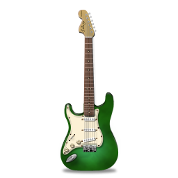 Stratocaster guitar green