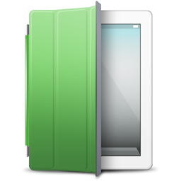 iPad 2 White green cover