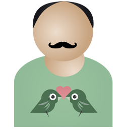 Afro man birds