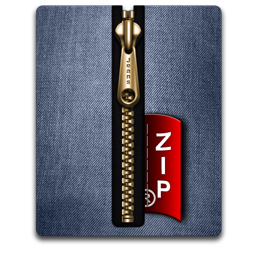 Zip gold blue