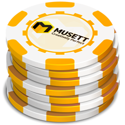 Yellow Casino Chips