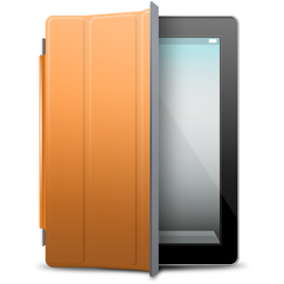 iPad 2 black orange cover