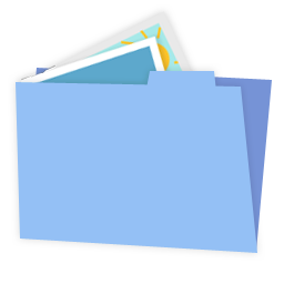 Blue folder pictures alt