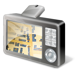 GPS device map
