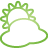 Weather Cloudy green