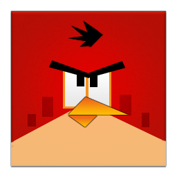 Red Angry Bird Frameless