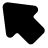 Arrow Left Up black