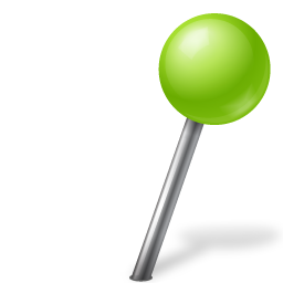 Map Marker Ball Right Chartreuse