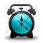 Alarm Clock black and blue