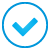 Button Check blue