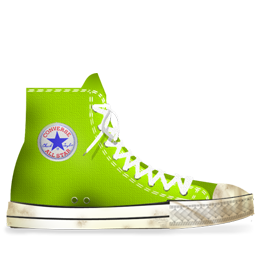 Converse Lime dirty
