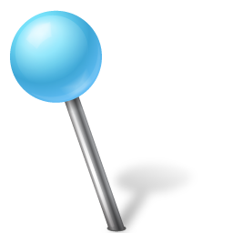 Map Marker Ball Left Azure