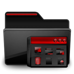 Folder Program Group black red