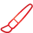 Brush red