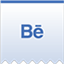 Behance ribbon hover