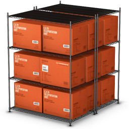 Stacked Red Boxes