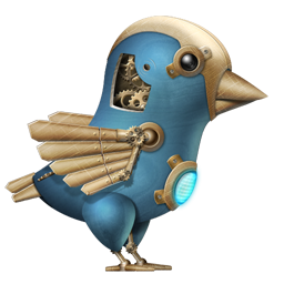Steampunk Twitter Bird