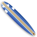 Blue surfboard