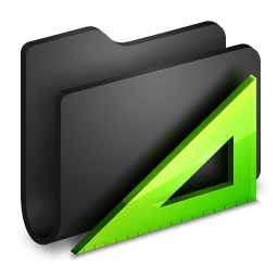 Applications Black Folder