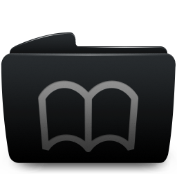 Folder black bookmarks