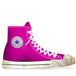 Converse Pink dirty