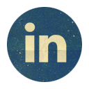 Retro Linkedin Rounded