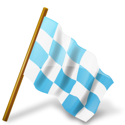 Map Marker Chequered Flag Right Azure