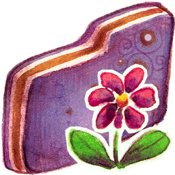 Flower Violet Folder