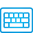 Keyboard blue