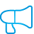 Megaphone blue