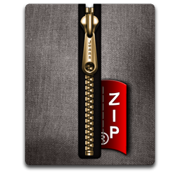 Zip gold black
