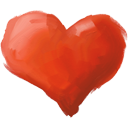 Heart hand drawn