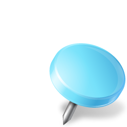 Map Marker Drawing Pin Right Azure