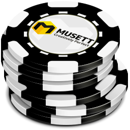 Black Casino Chips