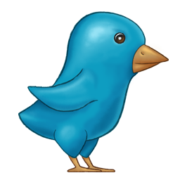 Painted Twitter Bird